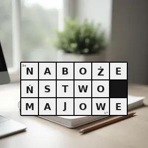 Hasło krzyżówkowe nabożeństwo odprawiane w maju w kościele katolickim ku czci matki bożej podczas którego odmawia się lub odśpiewuje litanię loretańską oraz modlitwę pod twoją obronę - nabożeństwo majowe – rozwiązanie, synonimy, podpowiedzi i definicje krzyżówkowe